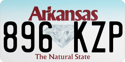 AR license plate 896KZP