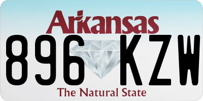 AR license plate 896KZW