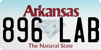 AR license plate 896LAB