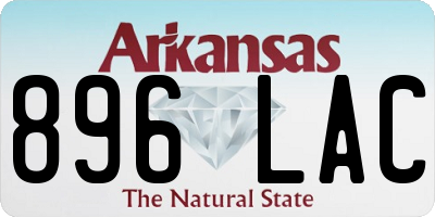 AR license plate 896LAC