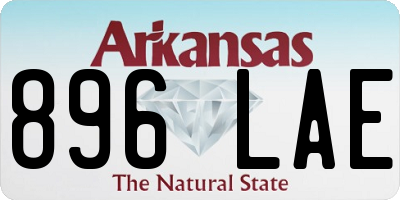 AR license plate 896LAE