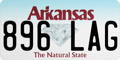 AR license plate 896LAG