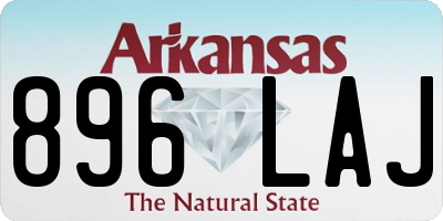 AR license plate 896LAJ