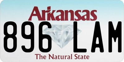 AR license plate 896LAM