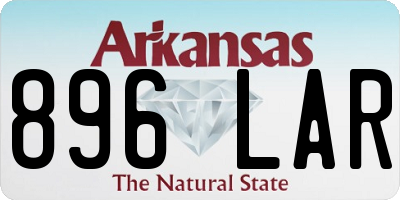 AR license plate 896LAR