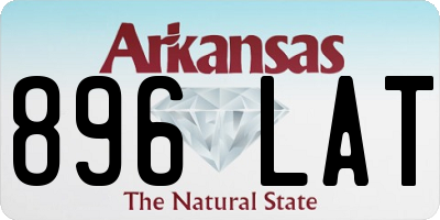AR license plate 896LAT
