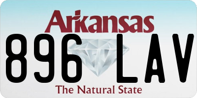 AR license plate 896LAV