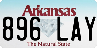 AR license plate 896LAY