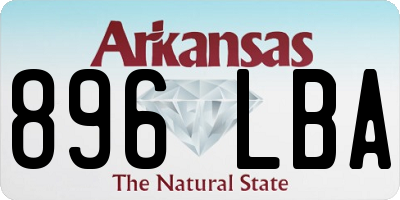 AR license plate 896LBA