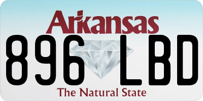 AR license plate 896LBD