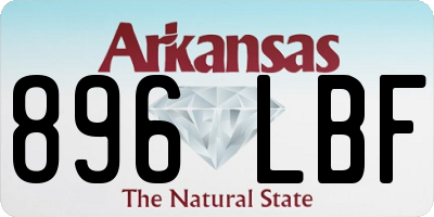 AR license plate 896LBF