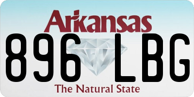 AR license plate 896LBG