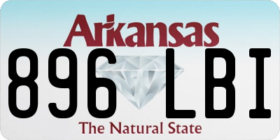 AR license plate 896LBI