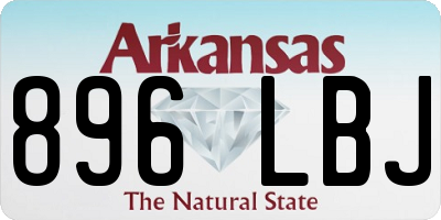 AR license plate 896LBJ