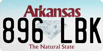 AR license plate 896LBK