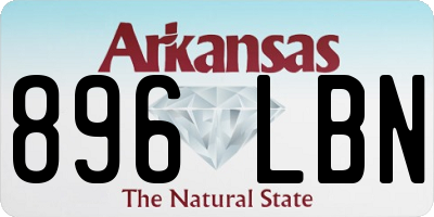AR license plate 896LBN