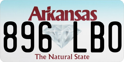 AR license plate 896LBO