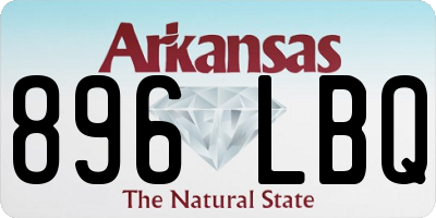 AR license plate 896LBQ