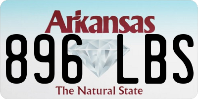 AR license plate 896LBS