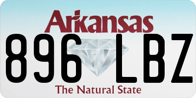AR license plate 896LBZ