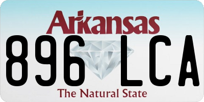 AR license plate 896LCA