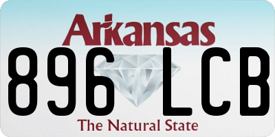 AR license plate 896LCB