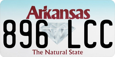AR license plate 896LCC