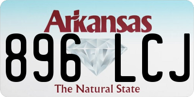 AR license plate 896LCJ