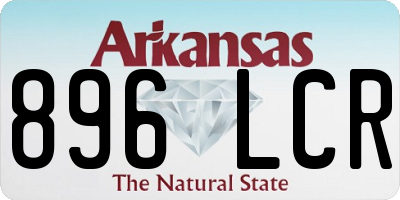 AR license plate 896LCR