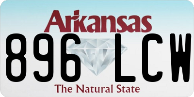 AR license plate 896LCW