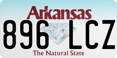 AR license plate 896LCZ