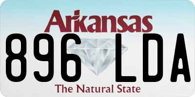 AR license plate 896LDA