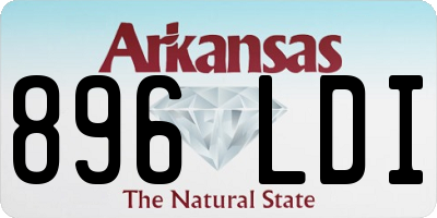 AR license plate 896LDI