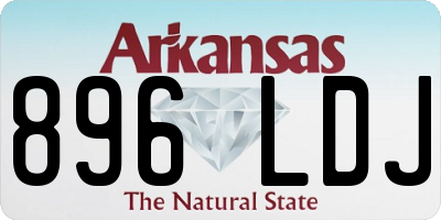 AR license plate 896LDJ