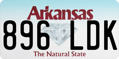 AR license plate 896LDK
