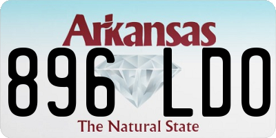 AR license plate 896LDO