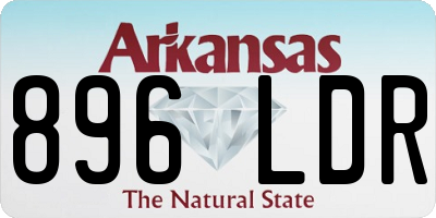 AR license plate 896LDR