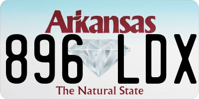 AR license plate 896LDX