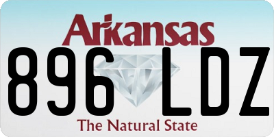 AR license plate 896LDZ