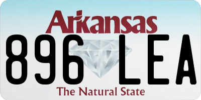 AR license plate 896LEA