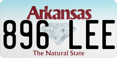 AR license plate 896LEE