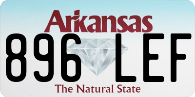 AR license plate 896LEF