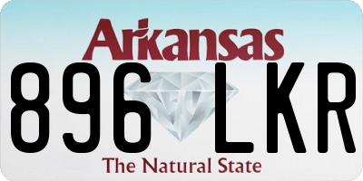 AR license plate 896LKR