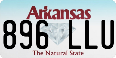 AR license plate 896LLU