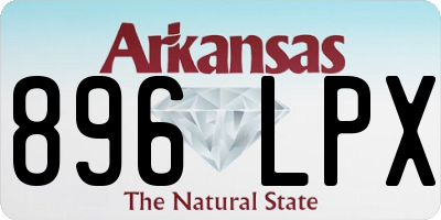 AR license plate 896LPX