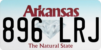 AR license plate 896LRJ