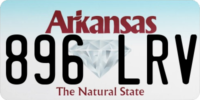 AR license plate 896LRV