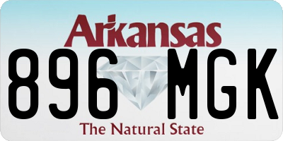 AR license plate 896MGK
