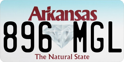 AR license plate 896MGL