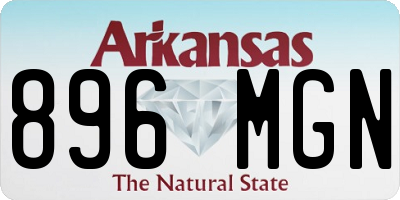 AR license plate 896MGN